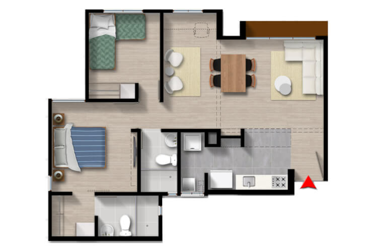 Apartamento Tipo 2